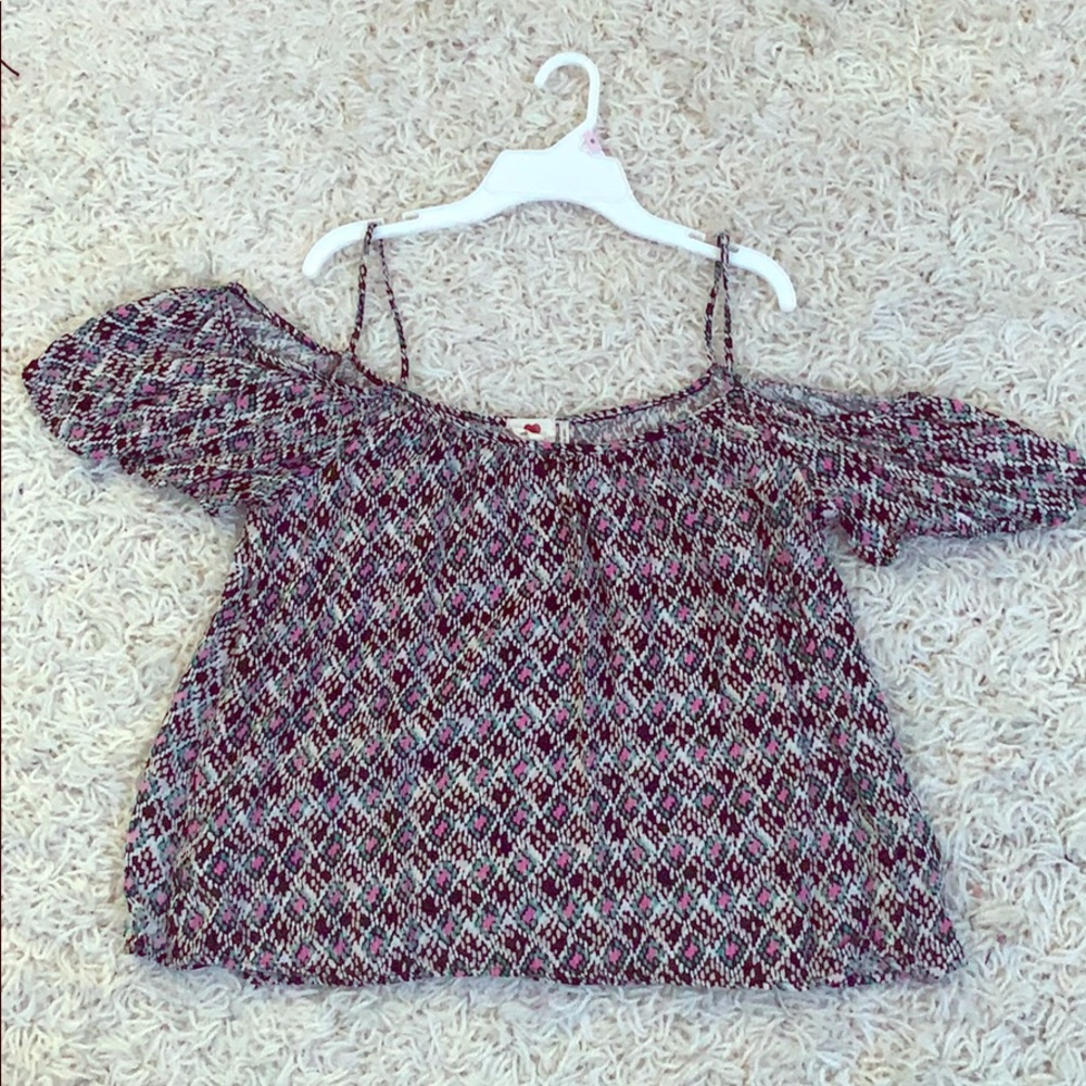 multicolored blouse